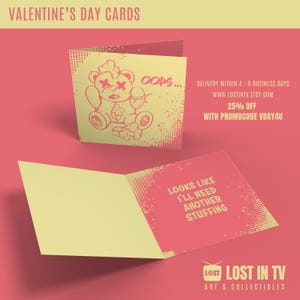 Divertenti biglietti di San Valentino stravaganti - Confezione da 10 - Biglietti d'amore personalizzati in rosso