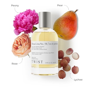 Twist Rosa Lina No. 58 Inspirado no Perfume De Marly Delina, Perfume Feminino de Longa Duração, EDP - 100 ml | 3,4 fl. oz.