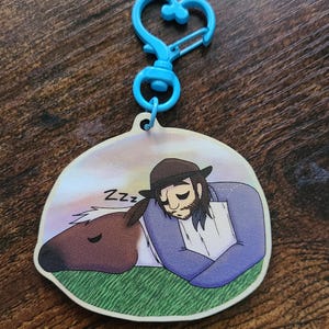 RDR2 - Kieran Duffy Napping Wooden Keychains