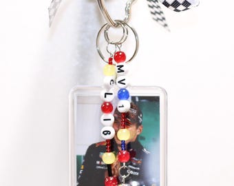 Formel 1 Fahrer Schlüsselanhänger Taschenanhänger | Personalisierbar