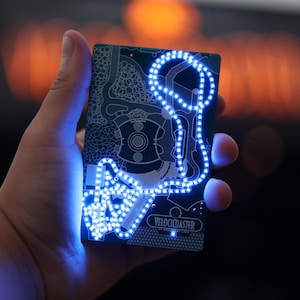 BACKORDER - Velocicoaster Inspired LED Display "Velociraptor Coaster" | LightRides | Light-Up LED Roller Coaster