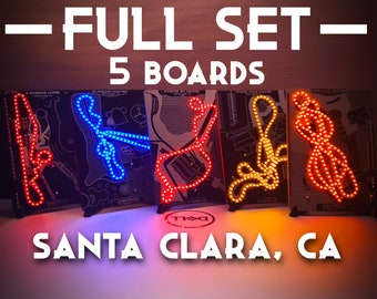 Set of 5 LightRides Cards - Santa Clara, CA Series