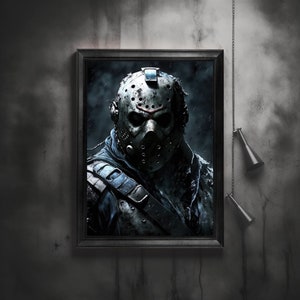 Jason Voorhees Poster Jason Voorhees Digital Art Jason Voorhees Downloadable Poster Friday The 13th Poster Friday The 13th Digital Art (v2)