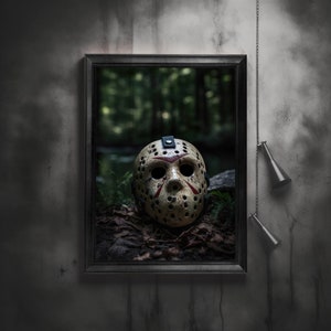Jason Voorhees Poster Horror Movie Decor Friday the 13th Art Print Halloween Wall Art Horror Home Decor (Multiple Sizes)