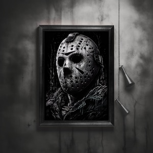 Jason Voorhees Poster Jason Voorhees Digital Art Jason Voorhees Downloadable Poster Friday The 13th Poster Friday The 13th Digital Art