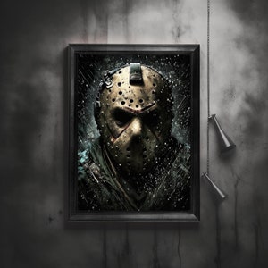 Jason Voorhees Poster Jason Voorhees Digital Art Jason Voorhees Downloadable Poster Friday The 13th Poster Friday The 13th Digital Art