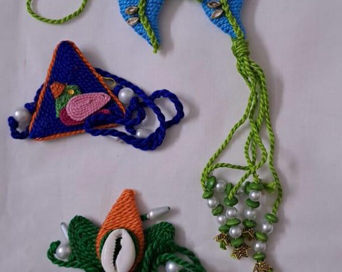 Combo rakhi set for Rakshabandhan festival (4 pcs including Bhai- Bhabhi set)
