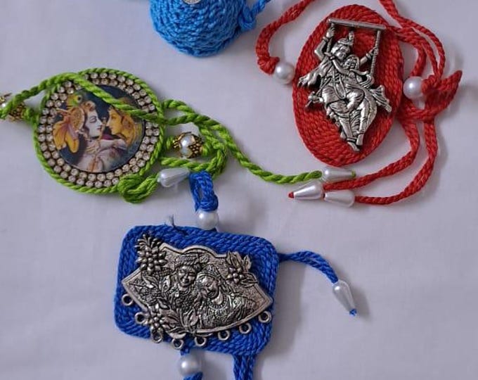 Combo rakhi set for Rakshabandhan festival (4 pcs )
