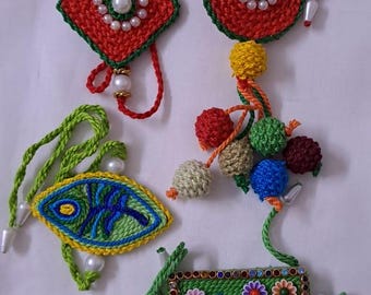Combo rakhi set for Rakshabandhan festival (4 pcs including Bhai- Bhabhi set)