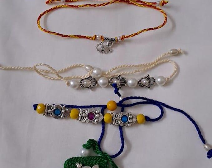 Combo rakhi set for Rakshabandhan festival (5 pcs )