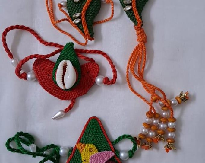 Combo rakhi set for Rakshabandhan festival (4 pcs including Bhai- Bhabhi set)