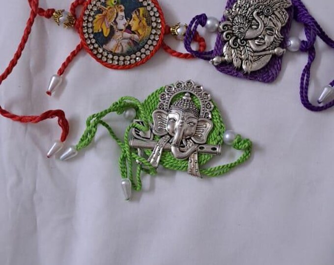 Combo rakhi set for Rakshabandhan festival (4 pcs )