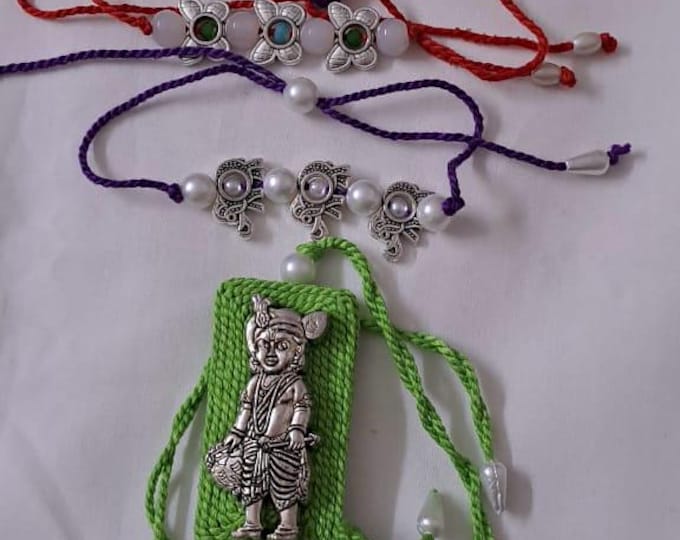 Combo rakhi set for Rakshabandhan festival (5 pcs )