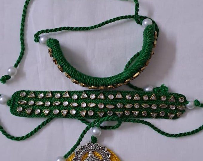 Combo rakhi set for Rakshabandhan festival (4 pcs including Bhai- Bhabhi set)