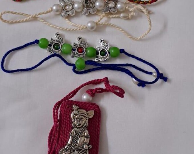 Combo rakhi set for Rakshabandhan festival (5 pcs )