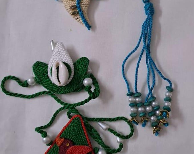 Combo rakhi set for Rakshabandhan festival (4 pcs including Bhai- Bhabhi set)