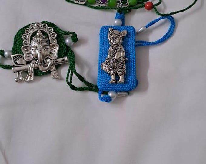Combo rakhi set for Rakshabandhan festival (5 pcs )