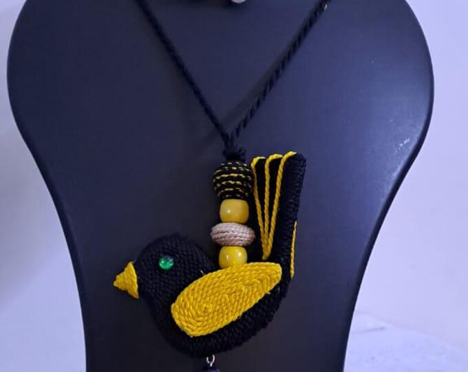 Exclusive Bird necklace set with matching earrings