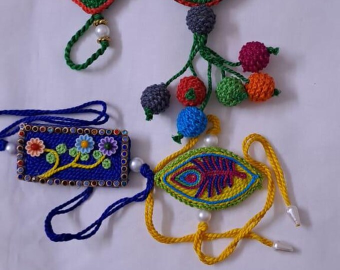 Combo rakhi set for Rakshabandhan festival (4 pcs including Bhai- Bhabhi set)