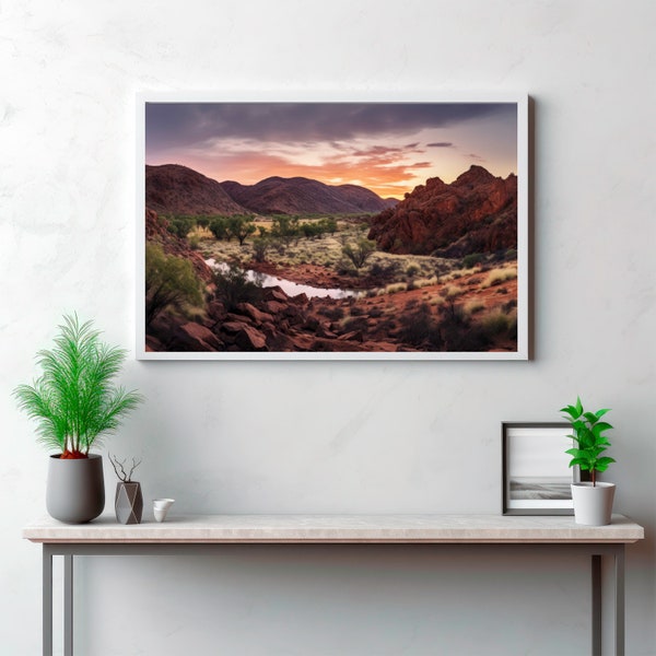 Mountain Majesty: Panoramic Brilliance of MacDonnell Ranges