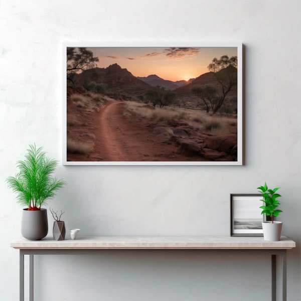 Desert Panorama: MacDonnell Ranges in its Raw Beauty