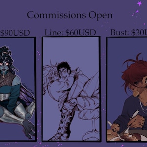 OC and Anime Commissions / Original Character Commissions / Anime Commissions / Digital Commissions