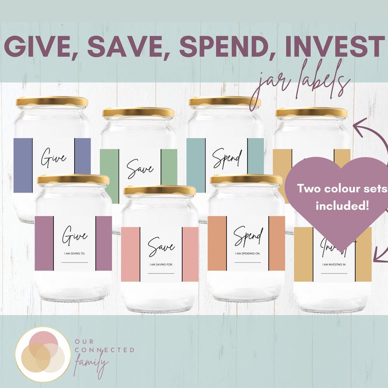 Give Save Spend - Etsy