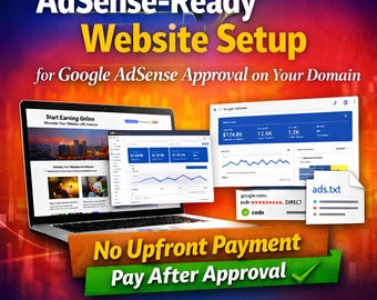 Google AdSense Approval on Your Domain | No Upfront Payment | Risk-Free Service