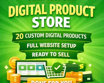 Custom Digital Product WooCommerce Website | Resell Rights | Complete Store Setup