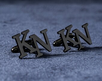 Personalized Name Cufflinks, Customized Cufflinks, Stainless Steel Suit Shirt Cufflink,Wedding Cufflinks, Groomsmen gift, Initials Cufflinks