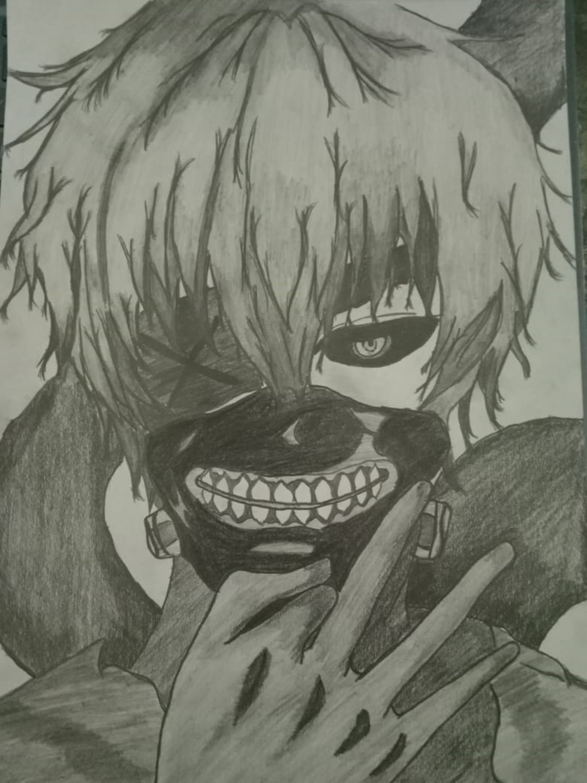 How to Draw KANEKI Ken [ Tokyo Ghoul ] - step by step - YouTube