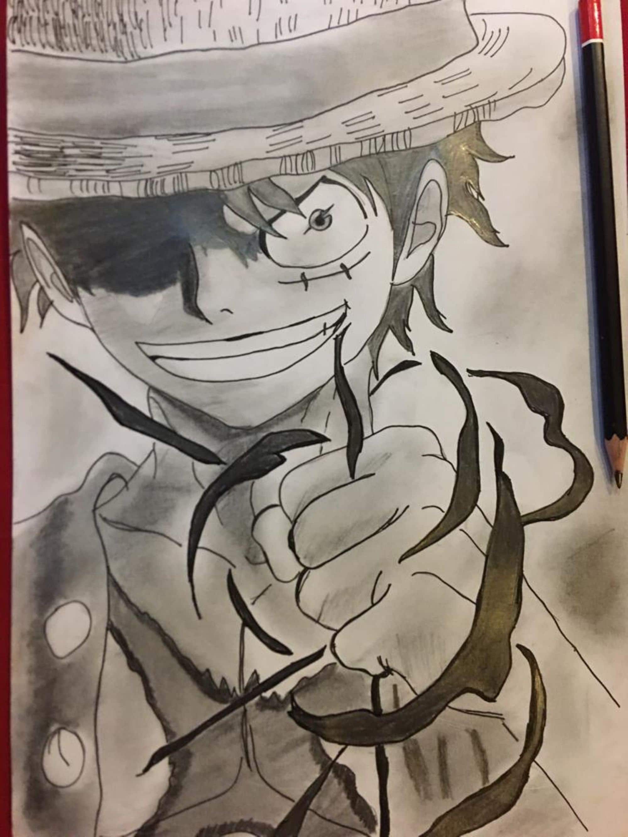I received an XP-Pen Display and I made a Drawing of Luffy Gear 5 🆚 Luffy  [ Review Artist pro 14 ] 