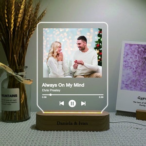 Cadeaux de fiançailles, cadeau de fiançailles personnalisé pour couple, cadre de fiançailles d&#39;anniversaire, cadeau pour elle, support fiançailles personnalisé en acrylique
