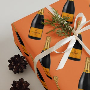 Elegance Unwrapped: Veuve Clicquot Wrapping Paper Sheets