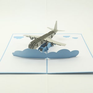 C130 Pop Up 3D Greeting Card