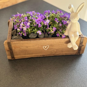 Ziegelform Blumenkasten | Pflanzkiste Vinatage Look | Backsteinform aus Altholz