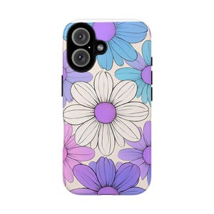 Funda para teléfono con flores, resistente y protectora, con diseño botánico, ideal para jardineros y amantes de la naturaleza.