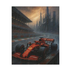F1 Matte Poster, Formula 1 Wall Art Print, Racing Poster, Sports Decor, Gift for Motorsport Fan, Car Enthusiast