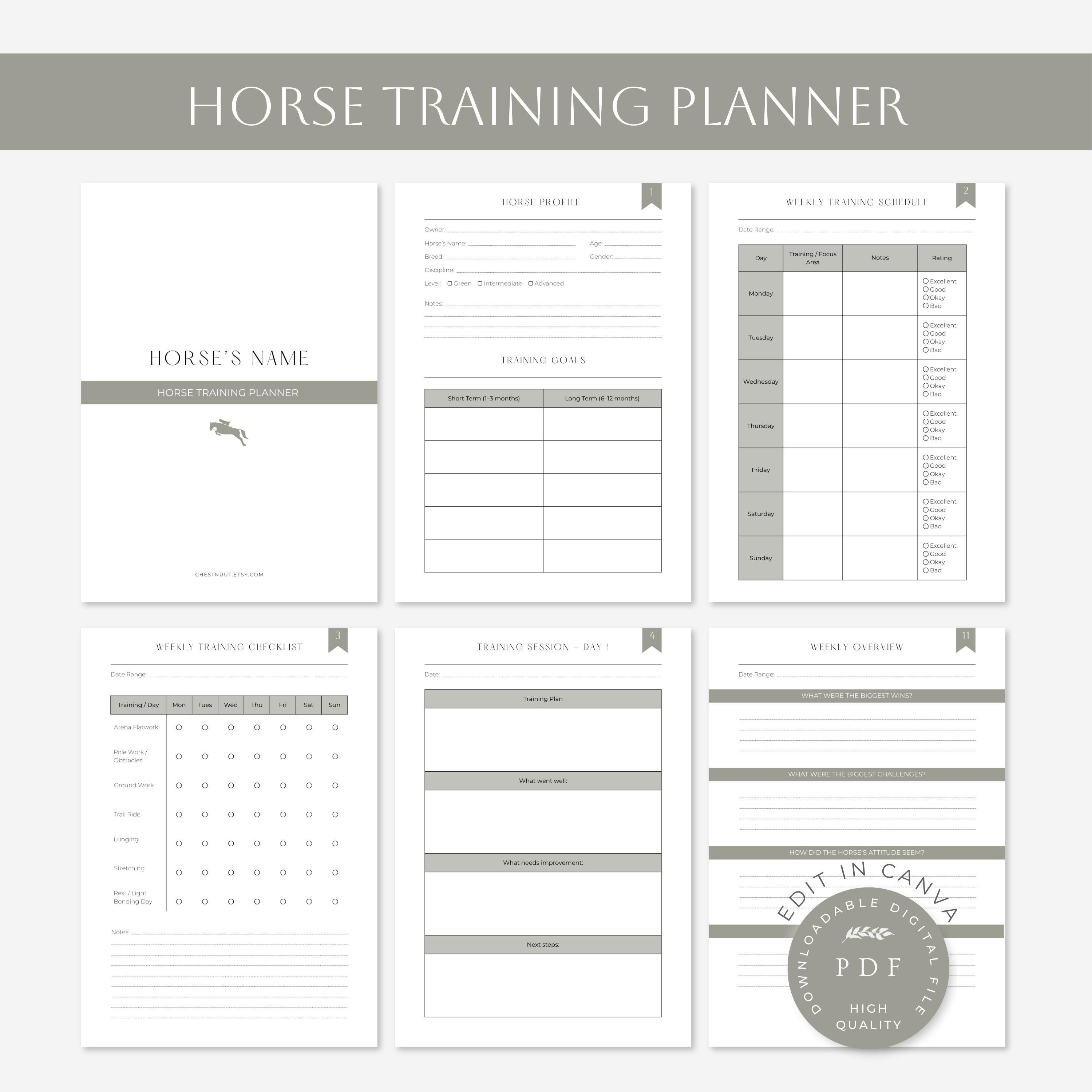 Horse Riding Journal: Horseback Rider Log Book And Progress