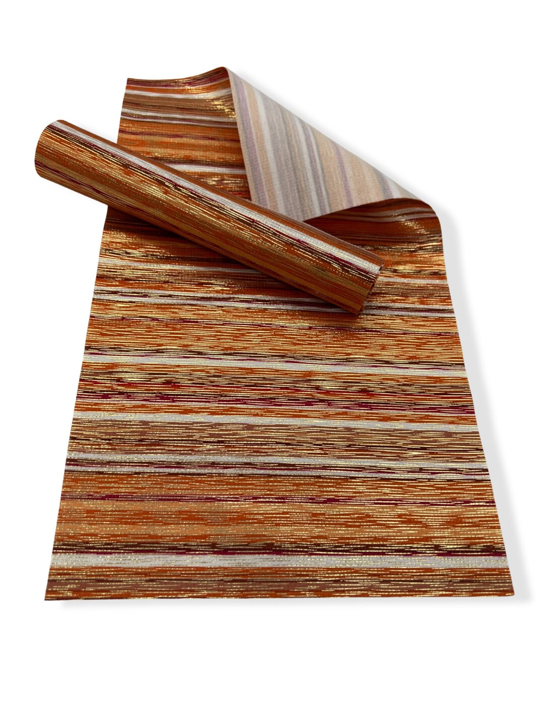 STRIPED Design and Textured Faux Leather Sheets Colorful STRIPED Design ...
