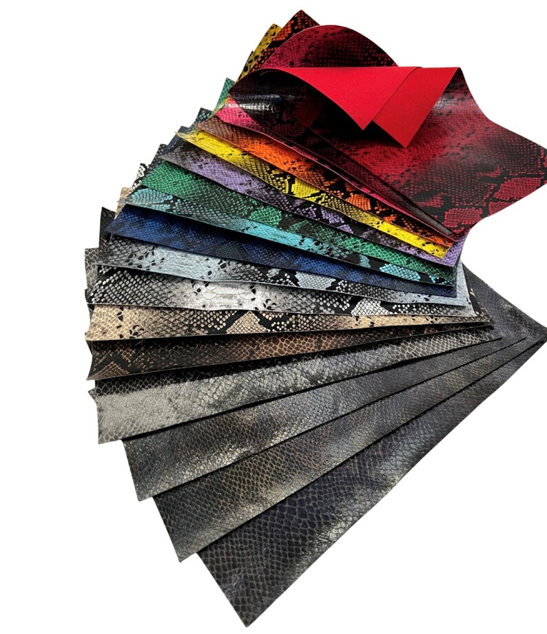 SNAKE Design and Textured Faux Leather Sheets SNAKE Faux Leather Sheets