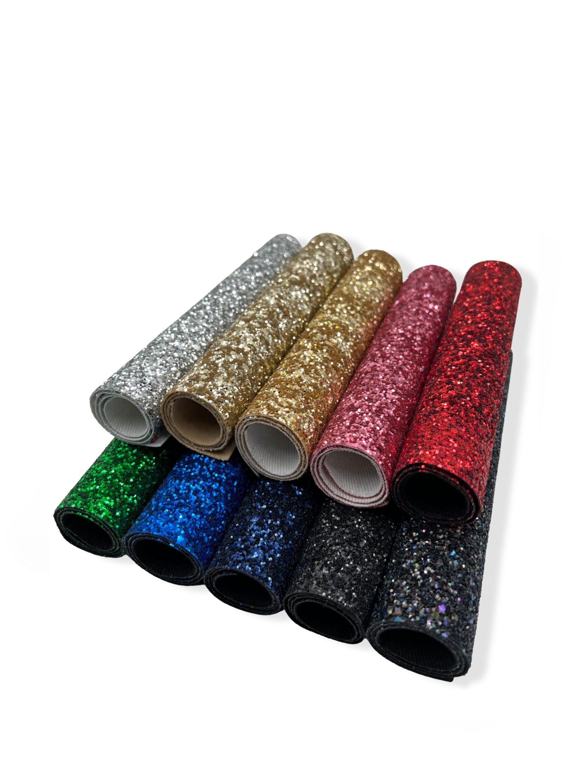 A4/20x135cm Frosted Glitter Vinyl Fabric Sparkle Shiny Faux Leather Craft  DIY Material Bows Bag Shoe