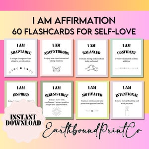 Afirmaciones Positivas, Tarjetas Flash de Citas Positivas, Tarjetas de Atención Plena, Afirmaciones Diarias, Herramientas de Terapia, Autoestima, Confianza, Autocuidado