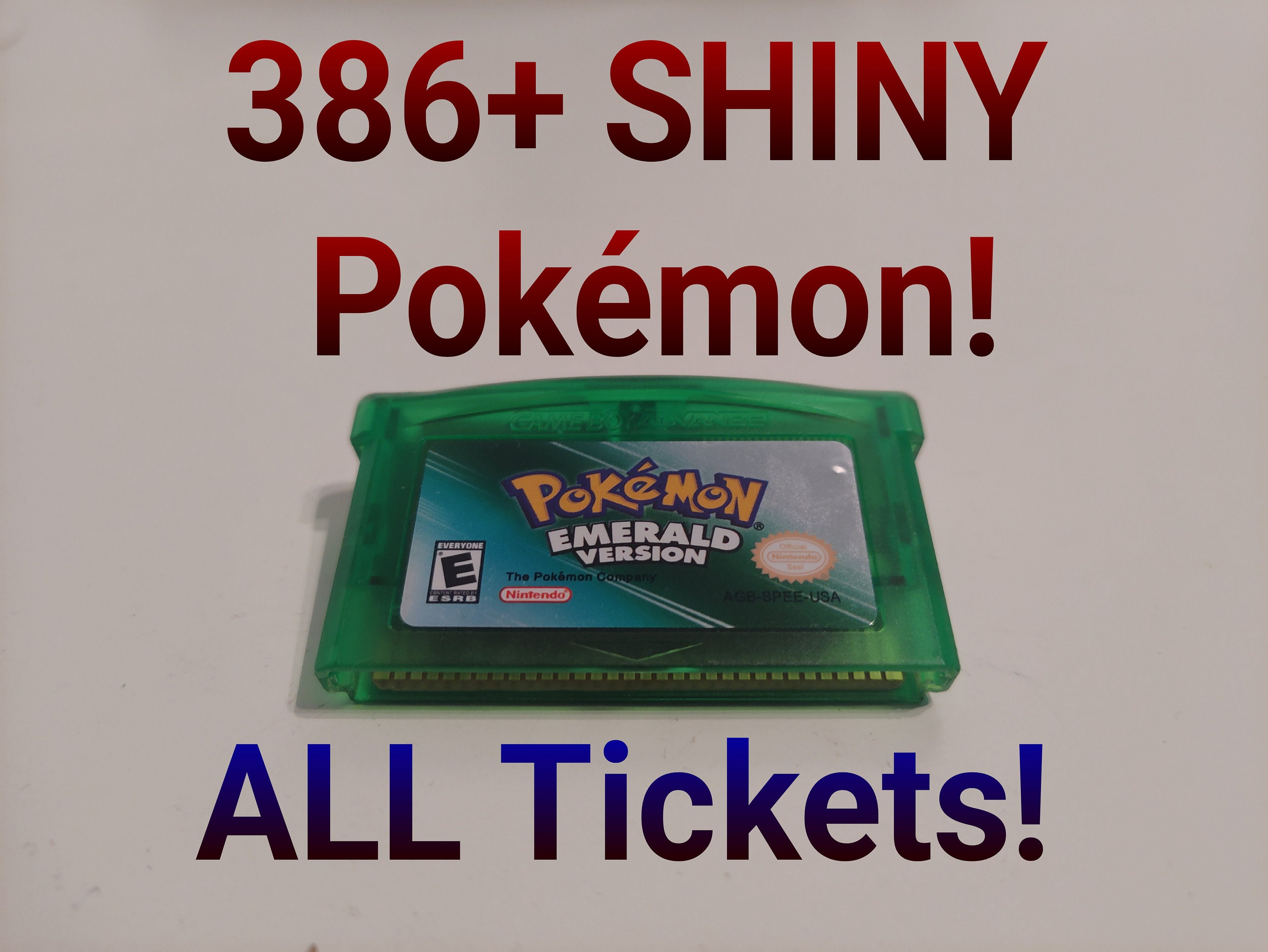 POKEMON FIRERED AUTHENTIC - All 386 SHINY PERFECT SAVE!!