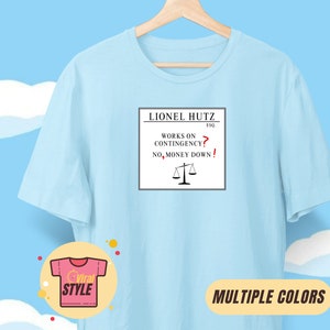 Works On Contingency? No, Money Down! Simpsons Themed T-Shirt Simpsons Funny Gift Idea Simpsons Fan Nostalgia Tee Lionel Hutz Simpsons Merch