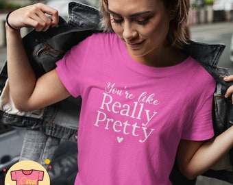 Eres como realmente bonita Mean Girls película cita camiseta Mean Girls cita divertida Mean Girls camisa inspirada 90's comedia adolescente Mean Girls Fan