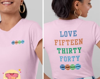 Tennis Score Tee Tennis Player Shirt Tennis Gift Tennis Season Tennis Lover Gift Grand Slam Tennis Tshirt Tennis Fan Tee Tennis Coach