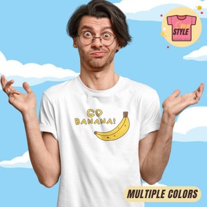 Go Banana! Simpsons Themed T-Shirt Simpsons Funny Gift Idea Simpsons Fan Nostalgia Tee Simpsons Merch Ralph Wiggum Meme Simpsons Joke Tee