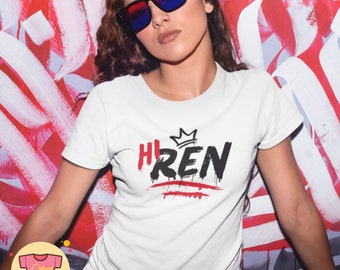 Hi Ren Music Shirt Ren Fan Merch Unisex Tee Music Lyrics T-Shirt Hi Ren Merch Unisex RENegade Fans Hip Hop Shirt Spay Paint Graffiti Shirt