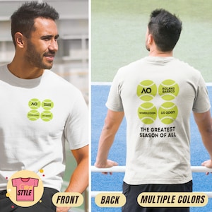Grand Slam Tennis Shirt The Greatest Season Of All Tennis Tee Tennis Gift For Tennis Lover Tennis Ball Graphic T-Shirt Tennis Season Majors